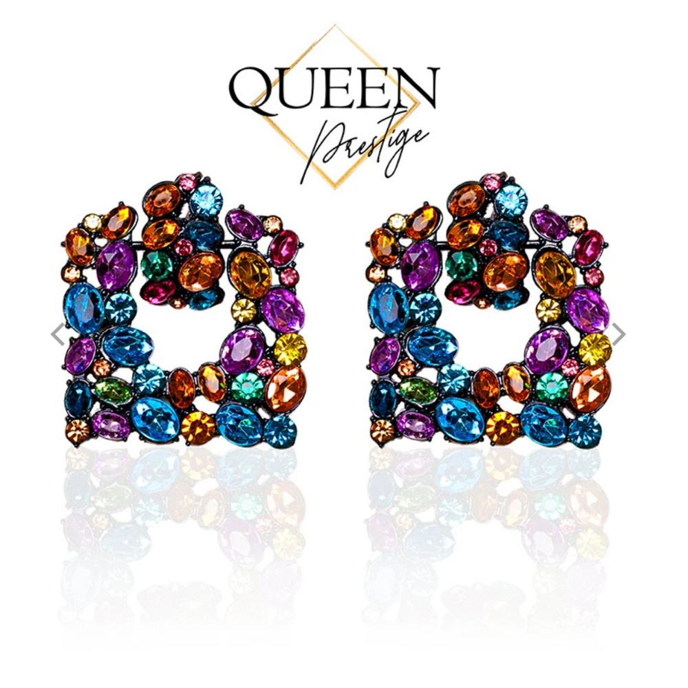 Glamour Belle Multicolored Earrings - Picture 4 of 6
